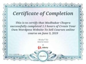 Create Your Own WordPress Website Udemy