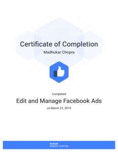 Facebook Blueprint Edit and Manage Facebook Ads