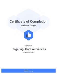 Facebook Blueprint Targeting Core Audiences