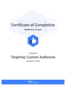Facebook Blueprint Targeting Custom Audiences